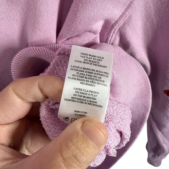 Rails Women’s Ramona Embroidered Hearts Crewneck in Pink/Red Size S - Picture 13 of 16